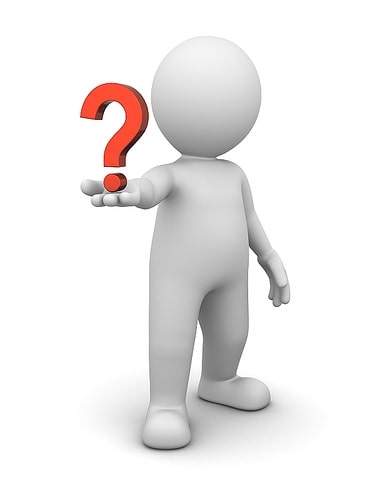 3D Character and Question Mark
