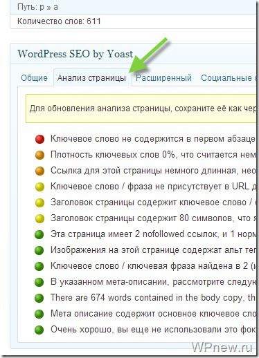 Плагин WordPress SEO by Yoast